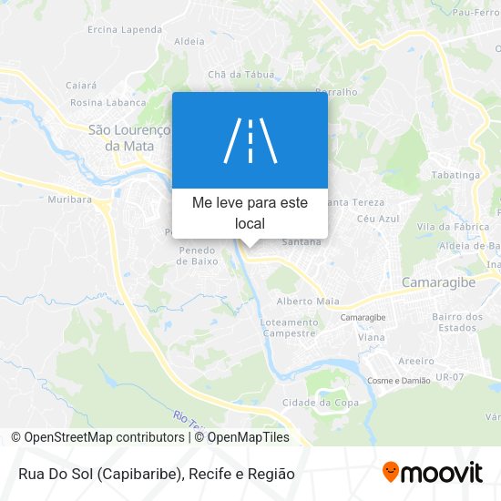 Rua Do Sol (Capibaribe) mapa