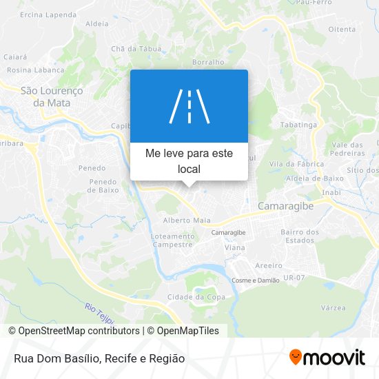 Rua Dom Basílio mapa