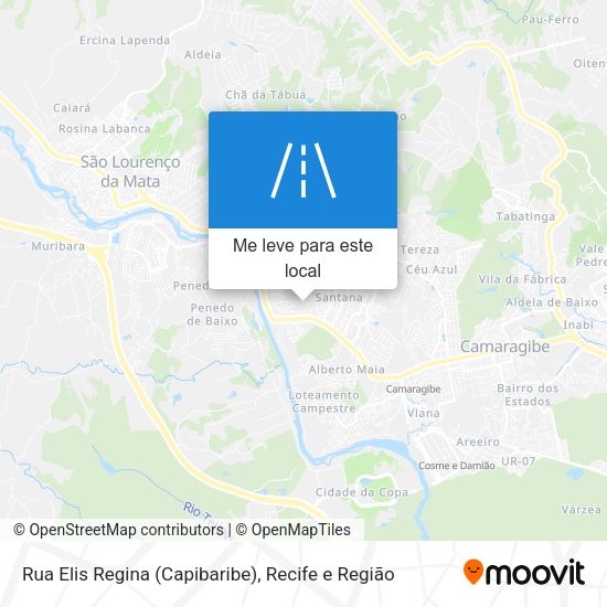 Rua Elis Regina (Capibaribe) mapa