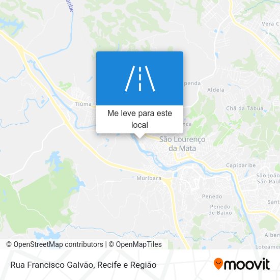 Rua Francisco Galvão mapa