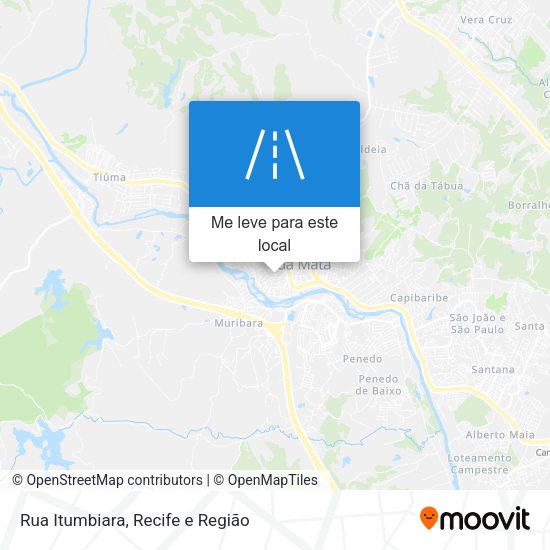 Rua Itumbiara mapa