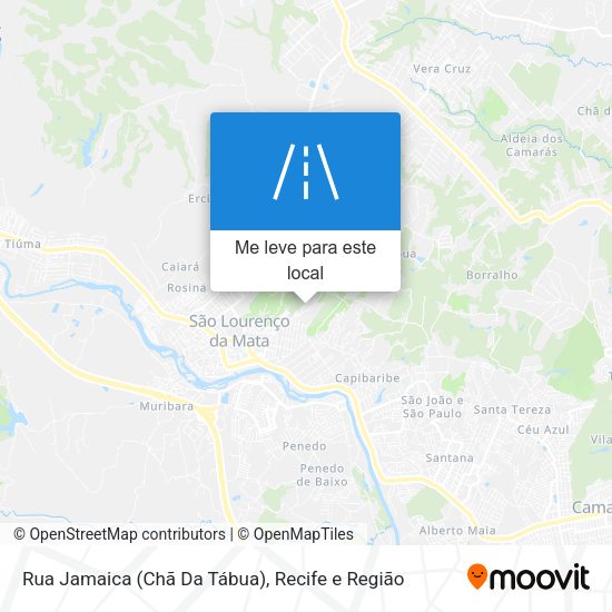 Rua Jamaica (Chã Da Tábua) mapa