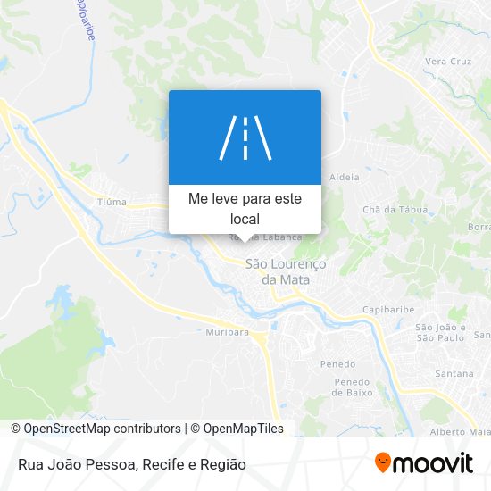 Rua João Pessoa mapa