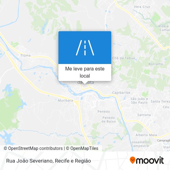 Rua João Severiano mapa