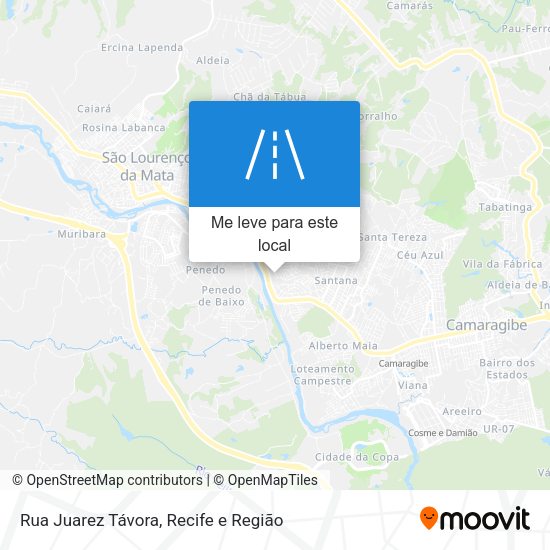 Rua Juarez Távora mapa
