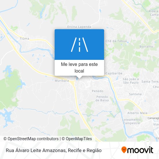 Rua Álvaro Leite Amazonas mapa