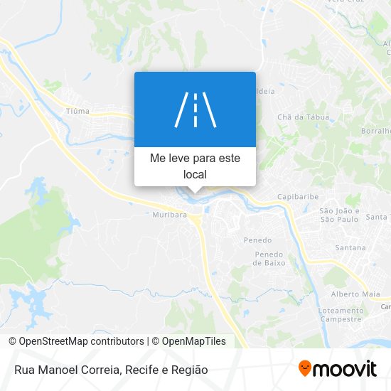 Rua Manoel Correia mapa