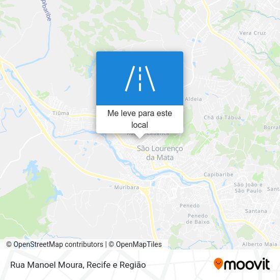 Rua Manoel Moura mapa