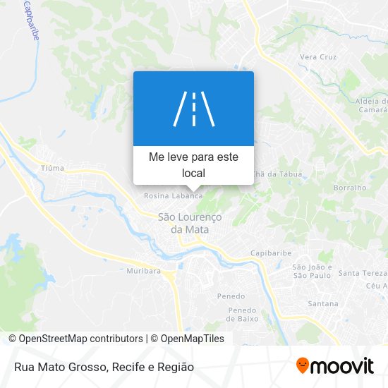 Rua Mato Grosso mapa