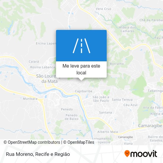 Rua Moreno mapa