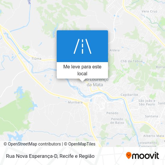 Rua Nova Esperança-D mapa