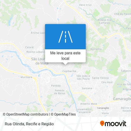 Rua Olinda mapa