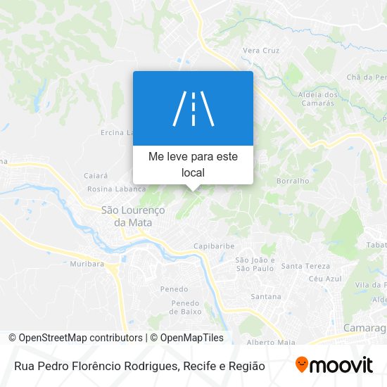 Rua Pedro Florêncio Rodrigues mapa