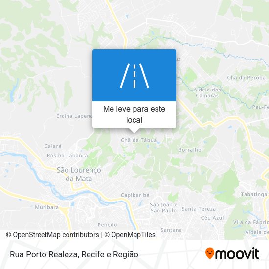 Rua Porto Realeza mapa