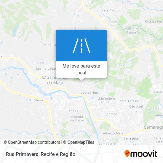Rua Primavera mapa