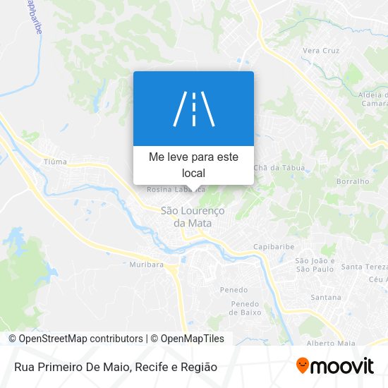Rua Primeiro De Maio mapa