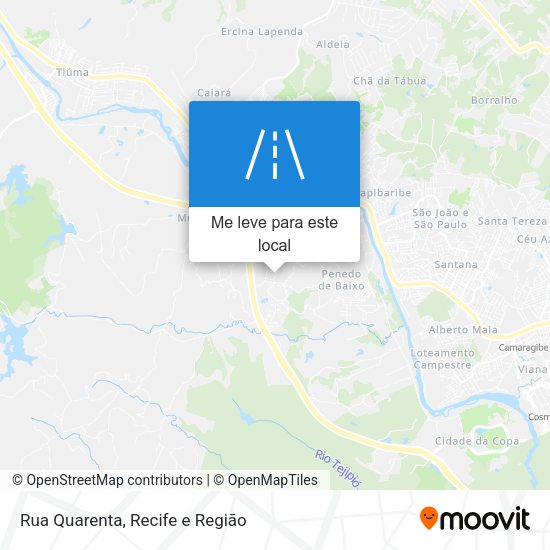 Rua Quarenta mapa