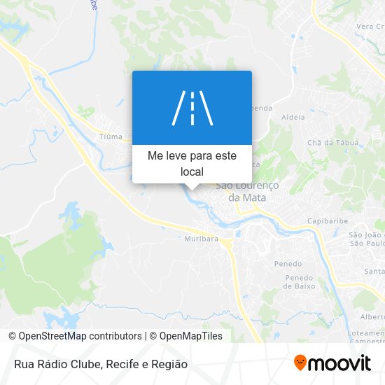 Rua Rádio Clube mapa