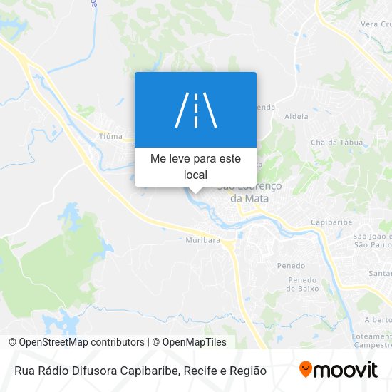 Rua Rádio Difusora Capibaribe mapa