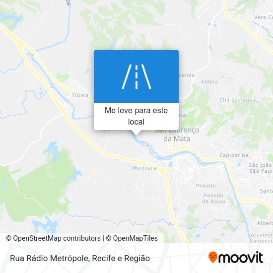 Rua Rádio Metrópole mapa