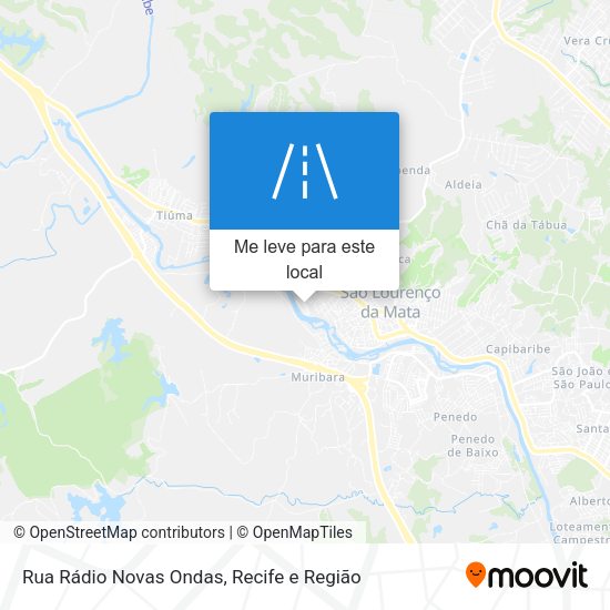 Rua Rádio Novas Ondas mapa