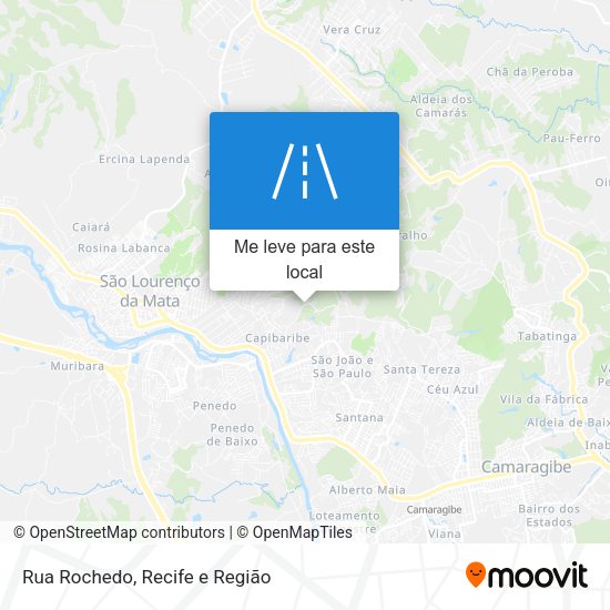 Rua Rochedo mapa
