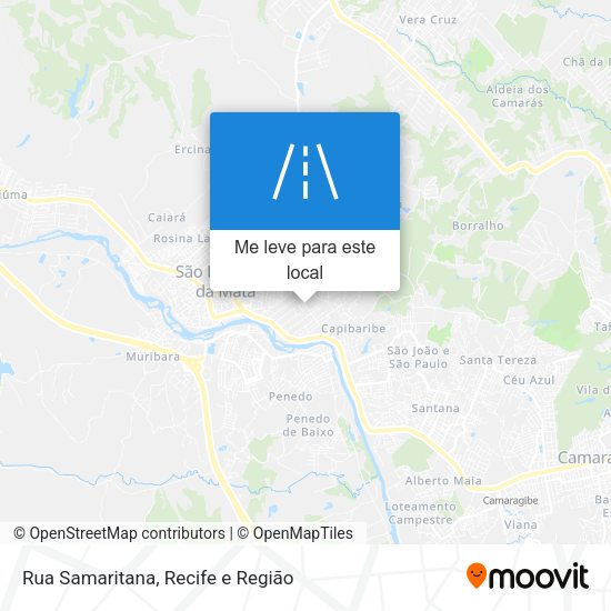 Rua Samaritana mapa
