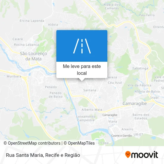Rua Santa Maria mapa