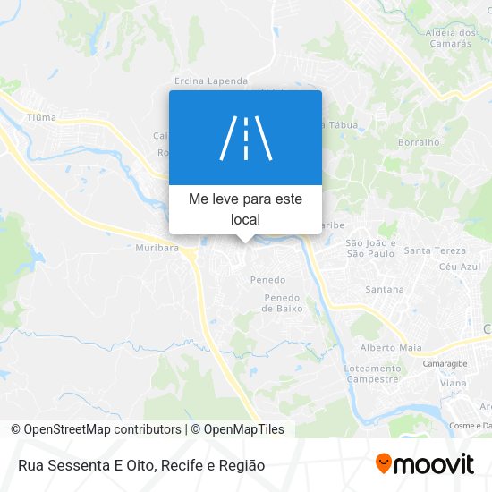 Rua Sessenta E Oito mapa