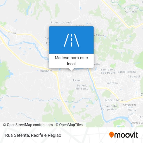 Rua Setenta mapa