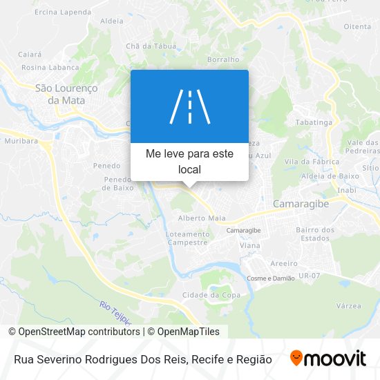 Rua Severino Rodrigues Dos Reis mapa