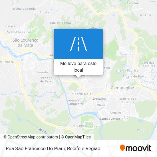 Rua São Francisco Do Piauí mapa