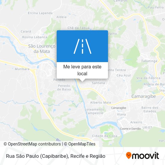 Rua São Paulo (Capibaribe) mapa