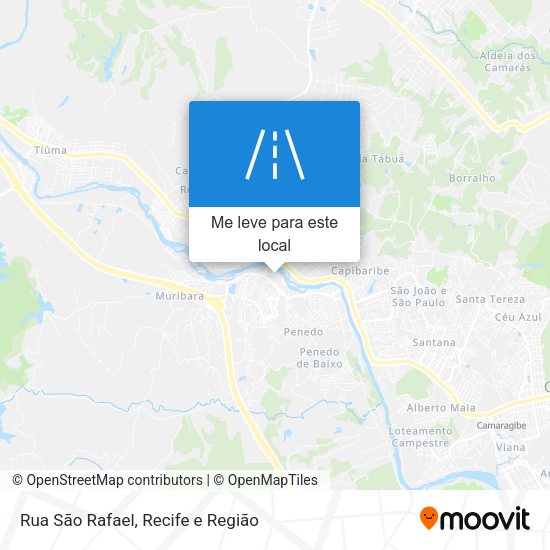 Rua São Rafael mapa