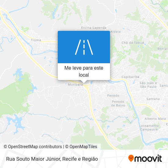Rua Souto Maior Júnior mapa