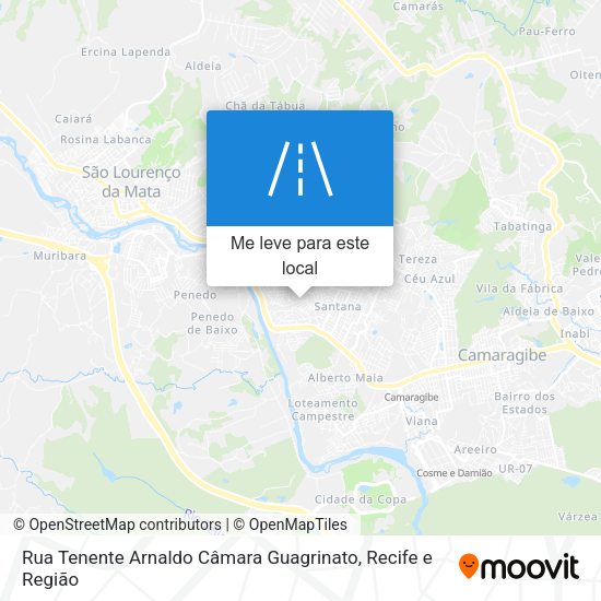 Rua Tenente Arnaldo Câmara Guagrinato mapa