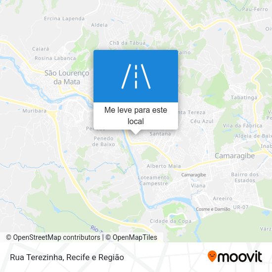 Rua Terezinha mapa