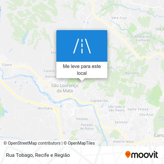 Rua Tobago mapa