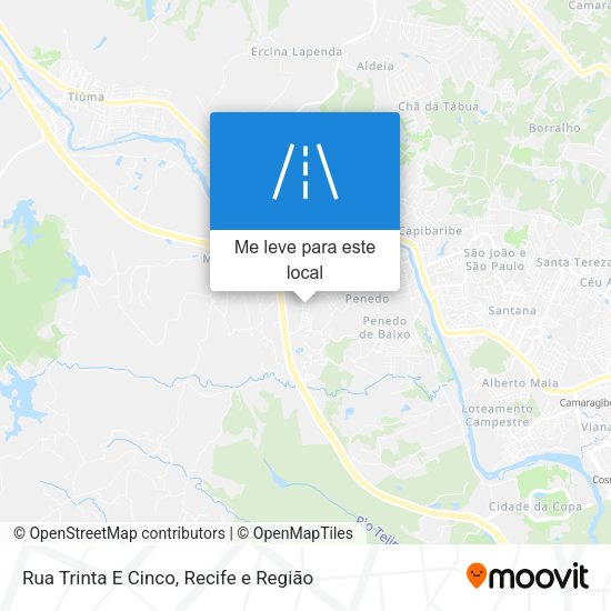 Rua Trinta E Cinco mapa
