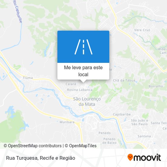 Rua Turquesa mapa