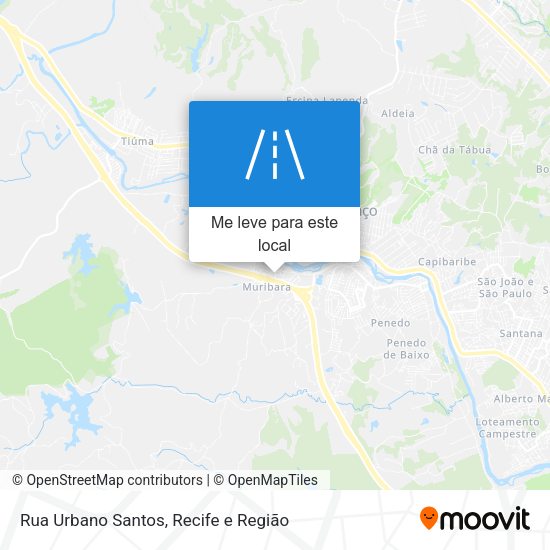 Rua Urbano Santos mapa