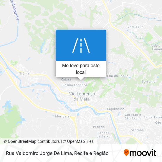 Rua Valdomiro Jorge De Lima mapa