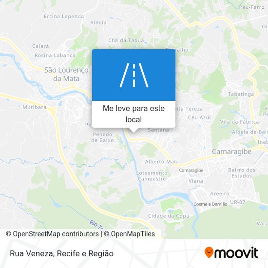 Rua Veneza mapa
