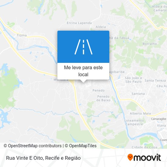 Rua Vinte E Oito mapa