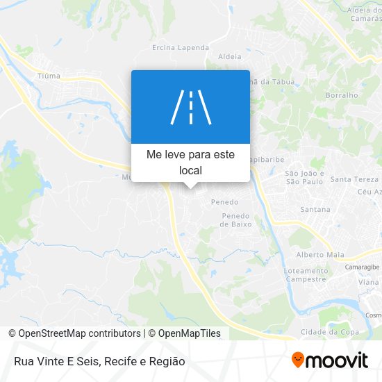 Rua Vinte E Seis mapa