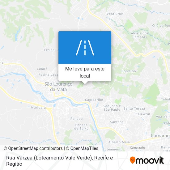Rua Várzea (Loteamento Vale Verde) mapa