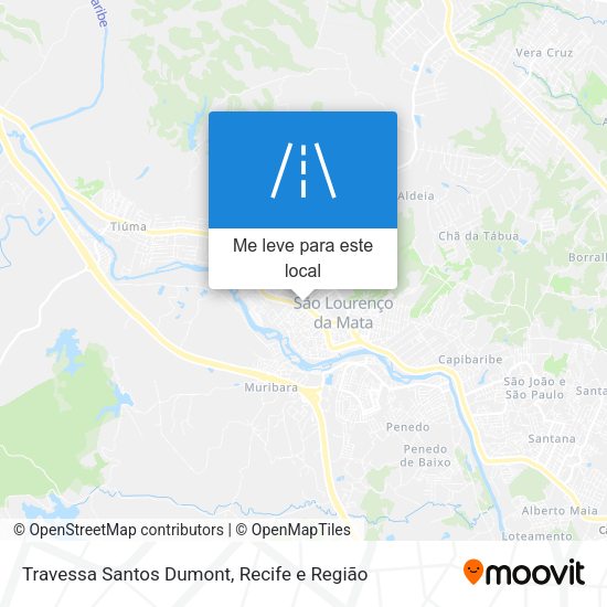 Travessa Santos Dumont mapa