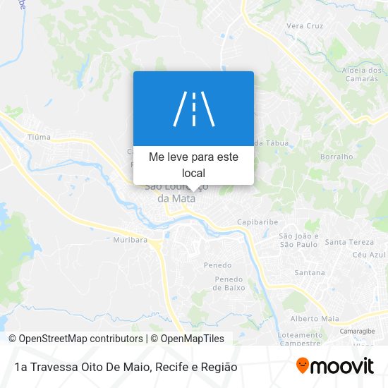 1a Travessa Oito De Maio mapa
