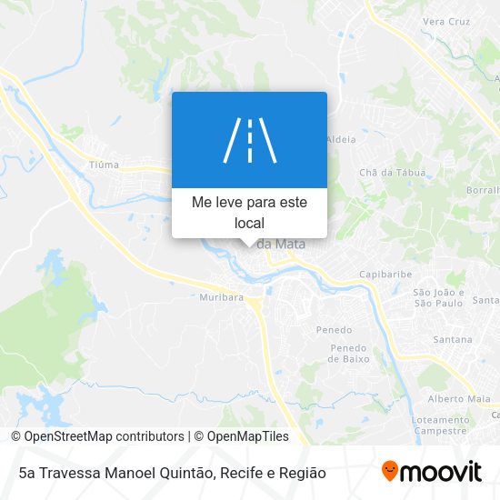 5a Travessa Manoel Quintão mapa