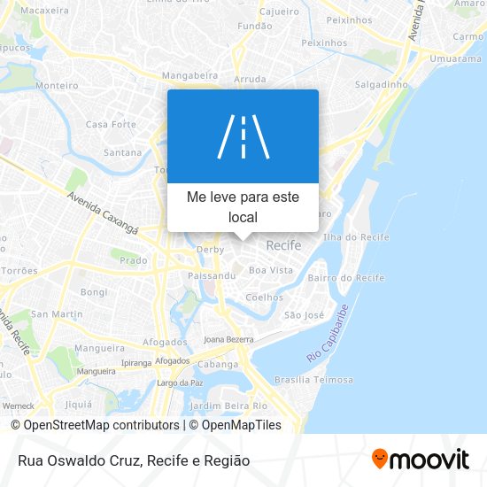 Rua Oswaldo Cruz mapa